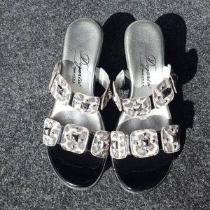 Dezario Leopard Print Platform Wedge Sandal